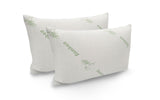 Royal Comfort Bamboo Blend Sheet Set 1000TC and Bamboo Pillows 2 Pack Ultra Soft Queen White