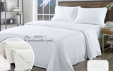 Royal Comfort Bamboo Blend Sheet Set 1000TC and Bamboo Pillows 2 Pack Ultra Soft King White