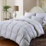 Royal Comfort 350GSM Bamboo Quilt, 2000TC Sheet Set And 2 Pack Duck Pillows Set Double White