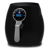 5 Litre Air Fryer Black And 1.7 Litre Kettle Blue LED Kitchen Package Deal Set  Black