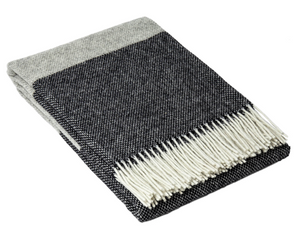 Brighton Throw - 100% NZ Wool - Monochrome