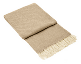 Chiswick Throw - Merino Wool/Cashmere - Beige