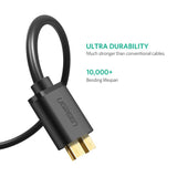 UGREEN USB 3.0 A Male to Micro USB 3.0 Male Cable - Black 0.5M (10840)