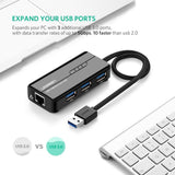 UGREEN USB 3.0 Hub with Gigabit Ethernet Adapter (20265)