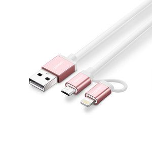 UGREEN Micro-USB to USB Cable with MFI Certified iPhone Adapter 1.5M(30471)