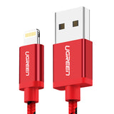 UGREEN MFI Certified Cable for iPhone 1M Red 40479