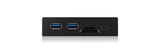 ICY BOX IB-HUB1417-i3 Frontpanel with USB 3.0 Type-C and Type-A hub with card reader