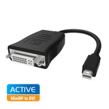 Simplecom DA102 Active MiniDP to DVI Adapter 4K UHD (Thunderbolt and Eyefinity Compatible)