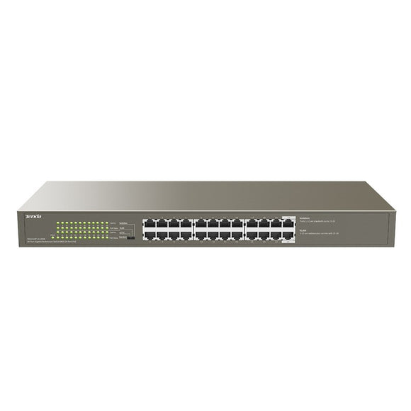 Tenda TEG1124P-24-250W 1000M and PoE 24-Port Gigabit Ethernet Switch with 24-Port PoE