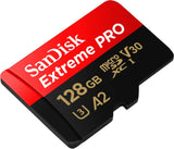 SANDISK  SDSQXCY-128G-GN6MA TF Extreme PRO A2 V30 UHS-I/U3 170R/90W WITH SD ADAPTER