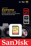 SANDISK SDSDXV5-256G-GNCIN SDXC Extreme CL10 V30 UHS-I/U3 150MB