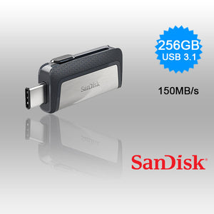 SANDISK 256GB Dual  USB 3.1 Type-C Flash Drive -SDDDC2-256G