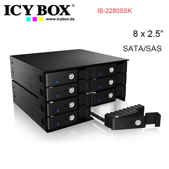 ICY BOX IB-2280SSK - Backplane for 8x 2.5