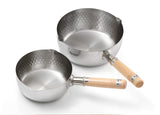 Yoshikawa Stainless Yukihira Saucepan  TWIN pack 20cm + 22cm