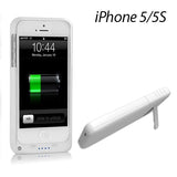 EZcool Battery Portable Charger Case For iPhone 5 5S white color