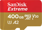 SANDISK SDSQXA1-400G-GN6MN  MicroXD  Extreme A2 V30 UHS-I/U3 160R/90W  NO SD ADAPTER