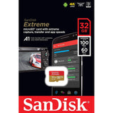 SANDISK SDSQXAF-032G-GN6MN 32GB MICRO SDHC EXTREME A1 V30, UHS-I/ U3, 100MB/s ,NO  SD ADAPTER