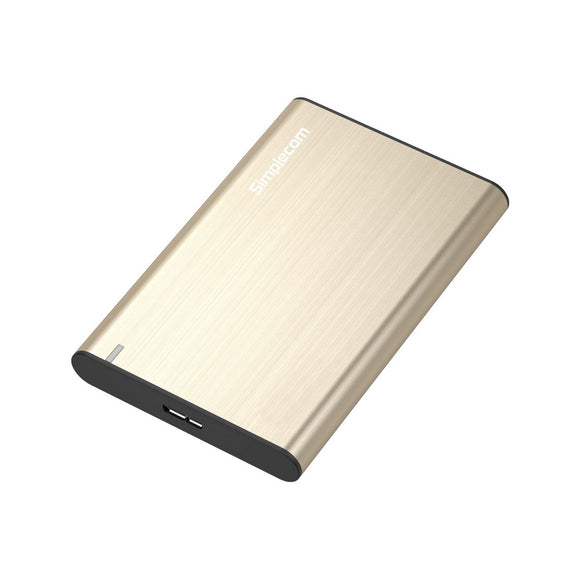 Simplecom SE211 Aluminium Slim 2.5'' SATA to USB 3.0 HDD Enclosure Gold