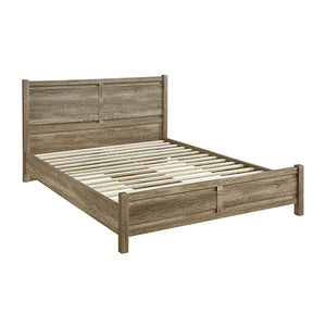 Alice King Size Bed Frame Natural Wood like MDF in Oak Colour