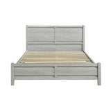 Alice Queen Size Bed Frame Natural Wood like MDF in Oak Colour