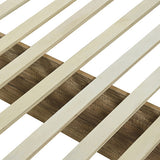 Double Size Bed Frame Natural Wood like MDF in Oak Colour