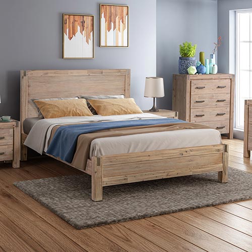 Java Bedframe Single Size Oak
