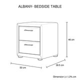 Albany Bedside Table