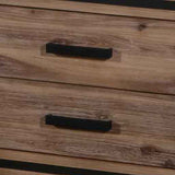 Bedside Table 2 drawer Night Stand with Solid Acacia Storage in Sliver Brush Colour