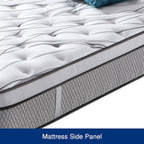 King Mattress in Gel Memory Foam 6 Zone Pocket Coil Soft Firm Bed 30cm Thick