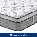 King Mattress in Gel Memory Foam 6 Zone Pocket Coil Soft Firm Bed 30cm Thick