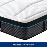 Queen Mattress in Coolmax Memory Foam 6 Zone Pocket Coil Soft Firmness