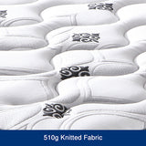 King Mattress in Gel Memory Foam 5 Zone Pocket Coil Deep Quilting Plush