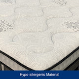 King Mattress in Gel Memory Foam 5 Zone Pocket Coil Deep Quilting Plush