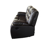 3 Seater Recliner Sofa In Faux Leather Lounge Couch in Brown