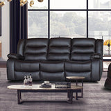 3+2 Seater Recliner Sofa In Faux Leather Lounge Couch in Brown