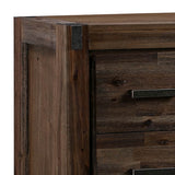 Tallboy with 4 Storage Drawers Assembled in Chocolate Colour Solid Wooden