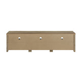 TV Cabinet 3 Storage Drawers with Shelf Natural Wood like MDF Entertainment Unit in Oak Colour