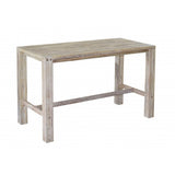 Sturdy 1.8 Metre Bar table White Brush Finish