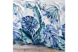 Luxton Double Size Adelina Blue Teal Tropical Quilt Cover Set