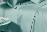 Luxton King Size 500TC Cotton Sateen Fitted Sheet (Mint Color)