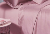 Luxton King Size 500TC Cotton Sateen Fitted Sheet (Pink Color)