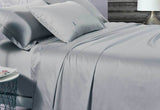 Luxton Queen Size 500TC Cotton Sateen Fitted Sheet (Silver Color)