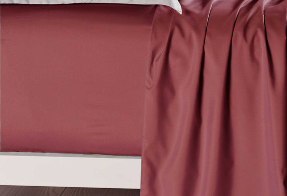 Luxton King Size Burgundy Color Fitted Sheet