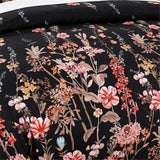 Luxton Super King Size 3pcs Floral Black Quilt Cover Set(3PCS)