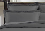 Luxton King Size 500TC Cotton Sateen Quilt Cover Set (Charcoal Color)