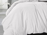 Luxton Queen Size White Vintage Washed Cotton Quilt Cover Set(3PCS)