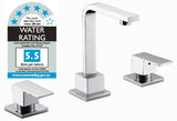 3pc Basin Tap Faucet Set - Bathroom Laundry Sink