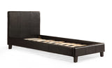 Single PU Leather Bed Frame Black