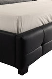 Queen PU Leather Deluxe Bed Frame Black