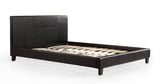 Queen PU Leather Bed Frame Black